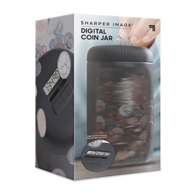 Sharper Image Digital Coin Counting Jar