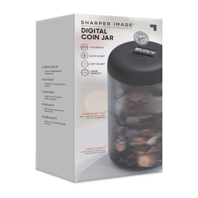 Sharper Image Digital Coin Counting Jar