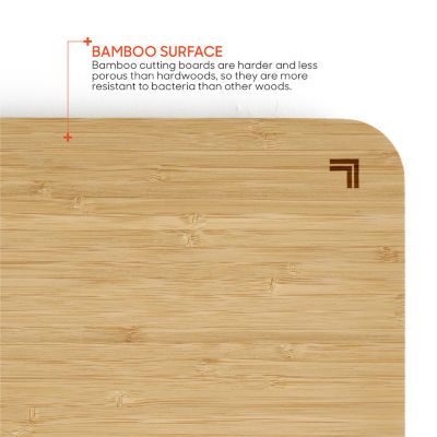 Sharper Image Bamboo Cutting Board + Scale