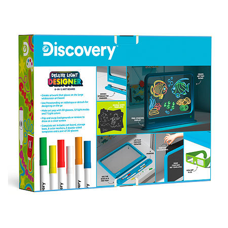 Discovery Kids Deluxe Light Designer 6-in-1 Art Board, One Size, Blue