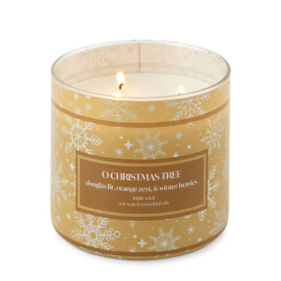 Distant Lands 14 Oz 3 Wick O' Christmas Tree Scented Jar Candle