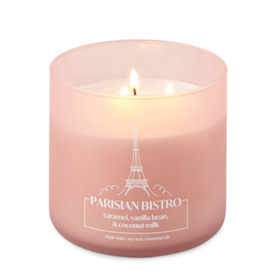 Distant Lands 14oz 3 Wick Parisian Bistro Scented Jar Candle