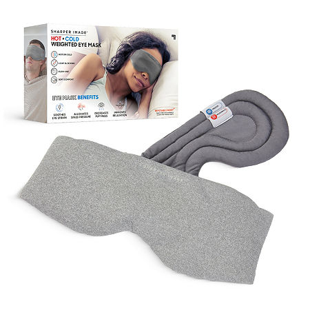 Sharper Image Hot + Cold Weighted 2-pc. Eye Mask, One Size, Gray