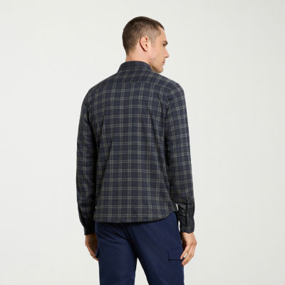 Van Heusen Performance Mens Long Sleeve Slim Fit Button-Down Shirt