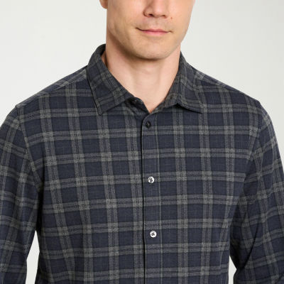 Van Heusen Performance Mens Long Sleeve Slim Fit Button-Down Shirt