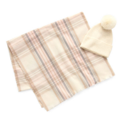 Liz Claiborne Plaid Boxed 2-pc. Cold Weather Set