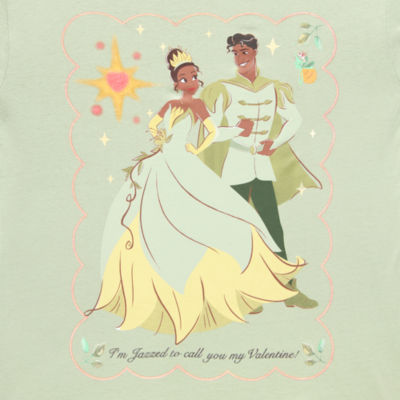 Womens Juniors Crew Neck Short Sleeve Regular Fit Princess & The Frog Graphic T-Shirt