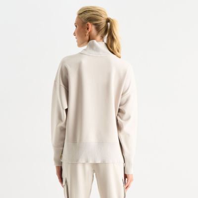 Stylus Womens Long Sleeve Mock Neck Top