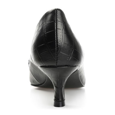 Journee Collection Celina Womens Square Closed Toe Kitten Heel Pumps