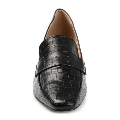 Journee Collection Celina Womens Square Closed Toe Kitten Heel Pumps