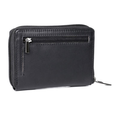 Karla Hanson Womens Rfid Blocking Zip Around Wallet