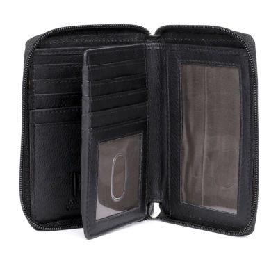 Karla Hanson Womens Rfid Blocking Zip Around Wallet