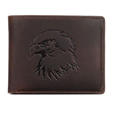 Karla Hanson Mens Rfid Blocking Bifold Wallet, One Size, Brown