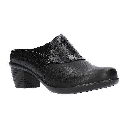 Easy Street Womens Cynthia Round Toe Mules, 12 Medium, Black