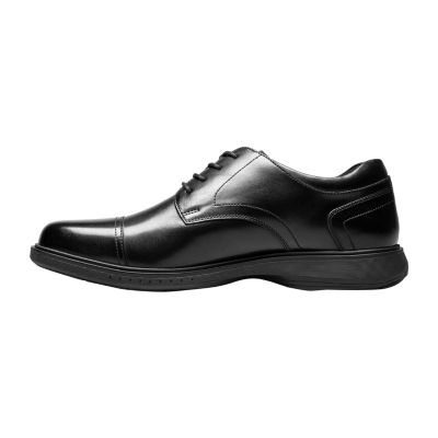 Nunn Bush Kore Pro Mens Cap Closed Toe Oxford Shoes, Color: Black