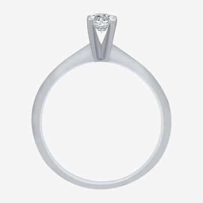Classic Collection 1/4 CT. Natural Diamond Round Solitaire Engagement Ring in 10K  Gold