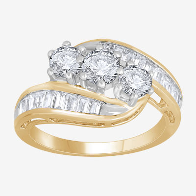 Love Lives Forever™ 1½ CT. T.W. Genuine Diamond 10K Gold 3-Stone Ring