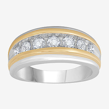 Men's Diamond Two-Tone Ring in 10K Gold (1 Ct. t.w.) - Two-Tone
