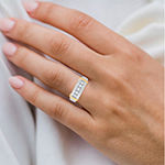 Mens 1/2 CT. T.W. Diamond 10K Two-Tone Gold Band Ring 