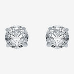Deluxe Collection 1/2 CT. T.W. Genuine White Diamond 14K Gold 3.8mm Stud Earrings