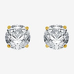 Classic Collection 1 CT. T.W. Genuine White Diamond 10K Gold 5.2mm Stud Earrings