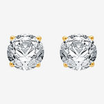 2 CT. T.W. Genuine White Diamond 14K Gold 7.7mm Stud Earrings