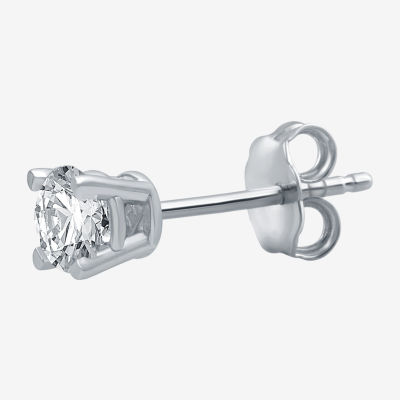 Classic Collection 1/4 CT. T.W. Genuine White Diamond 10K White Gold Single Earring