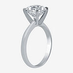 Womens 3 CT. T.W. Lab Grown White Diamond 14K White Gold Round Solitaire Engagement Ring