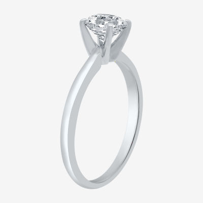 Premier Collection 1 CT. Natural Diamond Round Solitaire Engagement Ring in 14K Gold