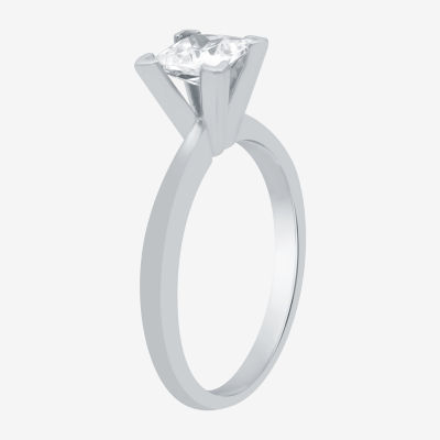 Premier Collection 1 CT. Natural Diamond Princess-cut Solitaire Engagement Ring in 14K Gold
