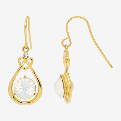 Sparkle Allure Crystal 14K Gold Over Brass Drop Earrings JCPenney