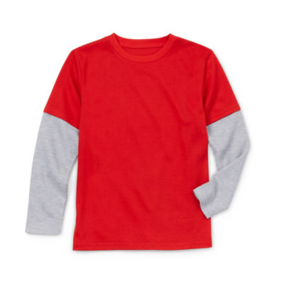 Thereabouts Boys Crew Neck Long Sleeve Pajama Top