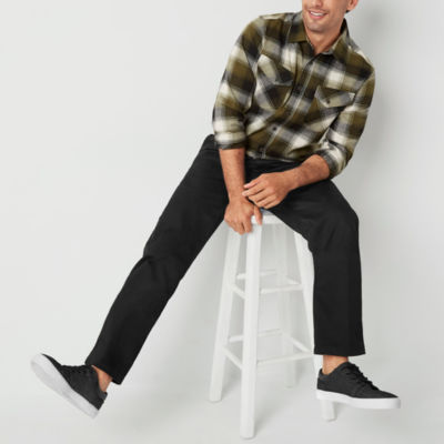 St. John's Bay Easy Care Stretch Mens Classic Fit Flat Front Pant