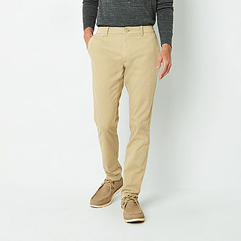 Tapered Fit Flat-Front Pants