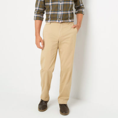 mutual weave Stretch Mens Relaxed Fit Flat Front Pant JCPenney