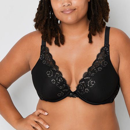 Ambrielle Convertible Lace Push Up Bra, Dd, Beige
