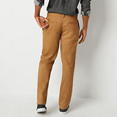 mutual weave Stretch Mens Slim Fit Flat Front Pant