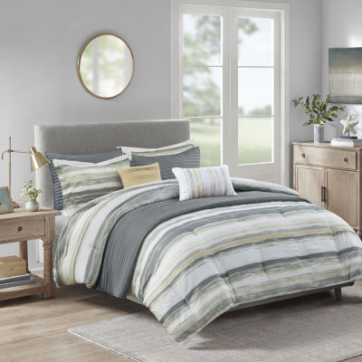 Madison Park Anchorage 8-pc. Comforter and Coverlet Set