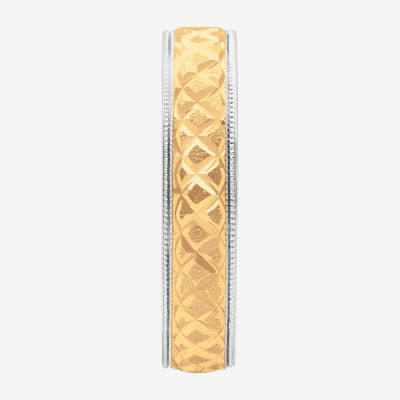 Mens 6MM Sterling Silver Wedding Band