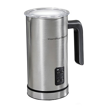 Hamilton Beach 10 oz. Stainless Steel Milk Frother and Warmer, Silver