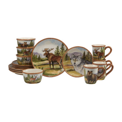 Certified International Mountain Summit 16-pc. Earthenware Dinnerware Set