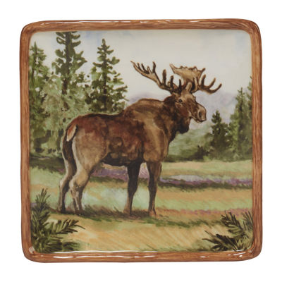 Certified International Mountain Summit 4-pc. Earthenware Appetizer Plate