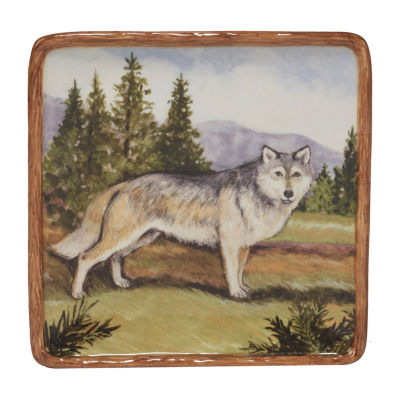 Certified International Mountain Summit 4-pc. Earthenware Appetizer Plate