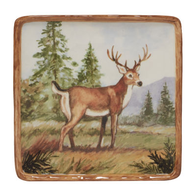 Certified International Mountain Summit 4-pc. Earthenware Appetizer Plate