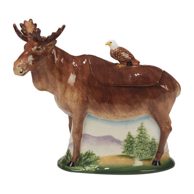 Certified International Mountain Summit Earthenware Cookie Jar