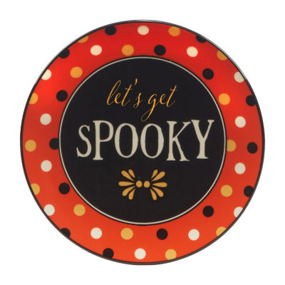 Certified International Spooky Halloween 4-pc. Earthenware Appetizer Plate