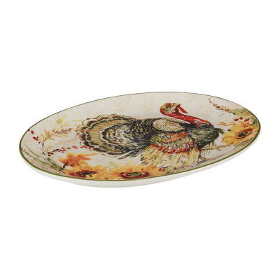 Certified International Harvest Morning Serving Platter