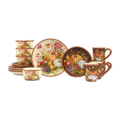 Certified International Harvest Blessings 16-pc. Earthenware Dinnerware Set