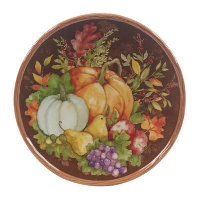 Certified International Harvest Blessings 4-pc. Earthenware Dessert Plate