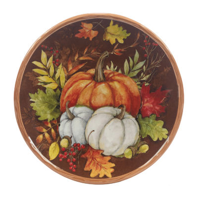 Certified International Harvest Blessings 4-pc. Earthenware Dessert Plate